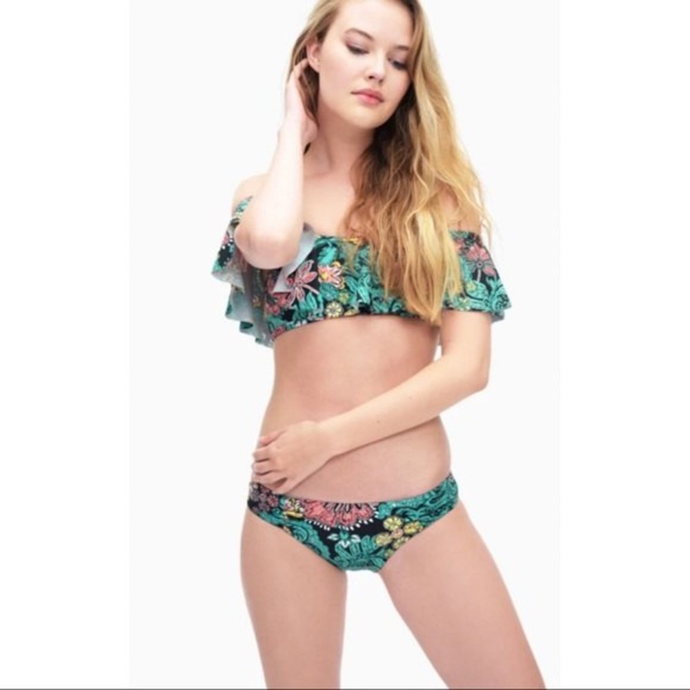Splendid Reversible Bikini Bottoms Farmhouse Floral XS NWT